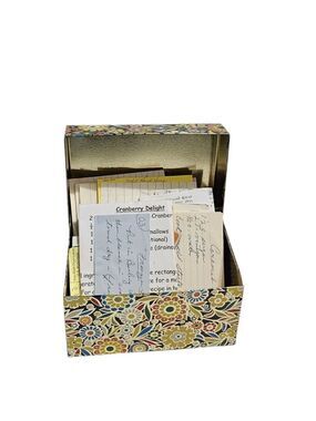 Vintage Flower Power Metal Recipe Box J Chein & Co Mid Century Modern MCM Groovy